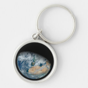 Erde mit Nordafrika und Südwesteuropa Schlüsselanhänger