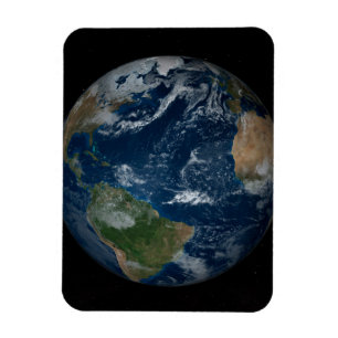 Erde mit Wolken und Meereis Magnet