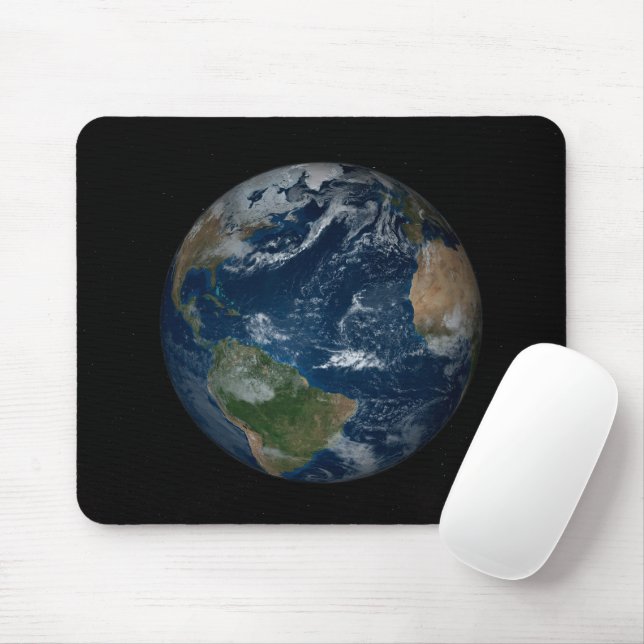 Erde mit Wolken und Meereis Mousepad (Mit Mouse)