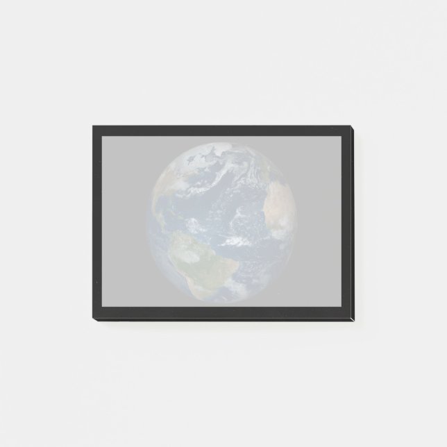 Erde mit Wolken und Meereis Post-it Klebezettel (Vorderseite)