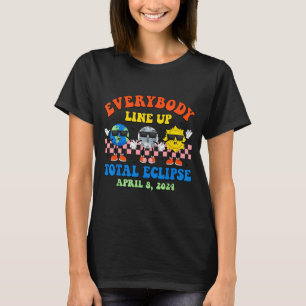Erde Mond Sonne Totale Sonnenfinsternis T-Shirt