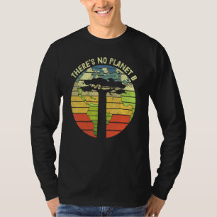 Erde Planet Raum Wissenschaft Klimawandel Retro T-Shirt