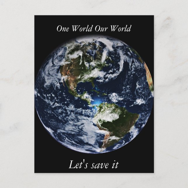 Erde Postkarte (Vorderseite)