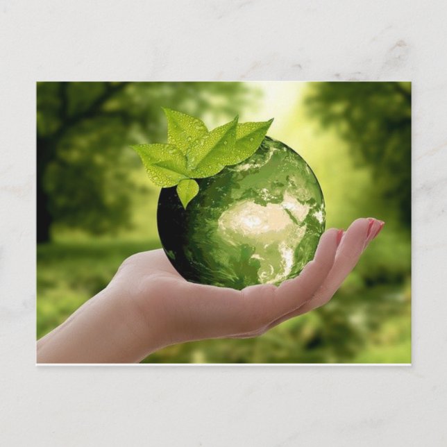 Erde Postkarte (Vorderseite)
