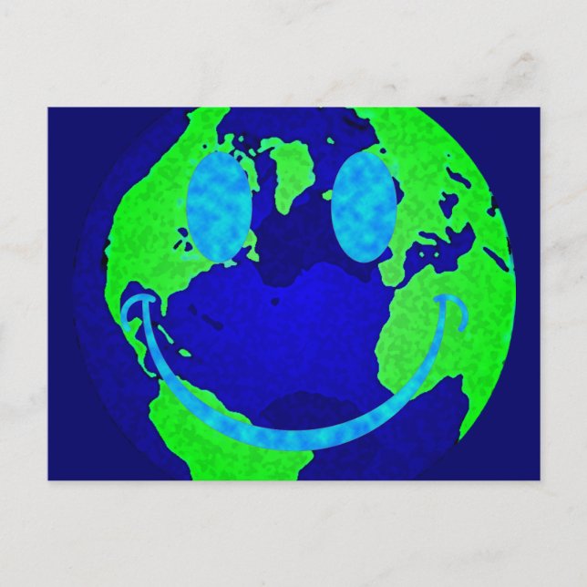 Erde Postkarte (Vorderseite)