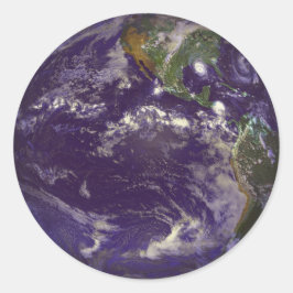 Erde Runder Aufkleber