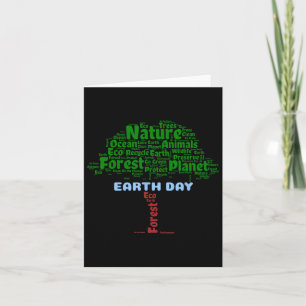 Erde-Tag-Baum Natur Recycle Planet Go Green Öko- Karte