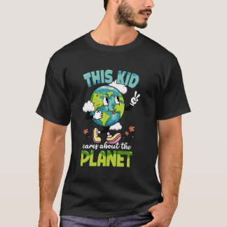 Erde Tag Kind kümmert sich um den Planeten earthda T-Shirt