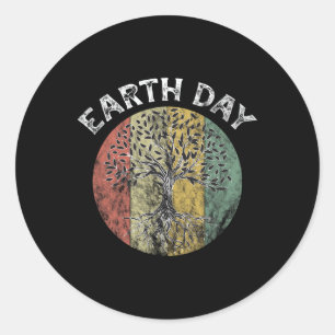 Erde Tag Planet Jahrestag Erde Tag Vi Runder Aufkleber