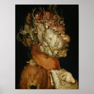 Erde, Terra, 1570 von Giuseppe Arcimboldo Poster