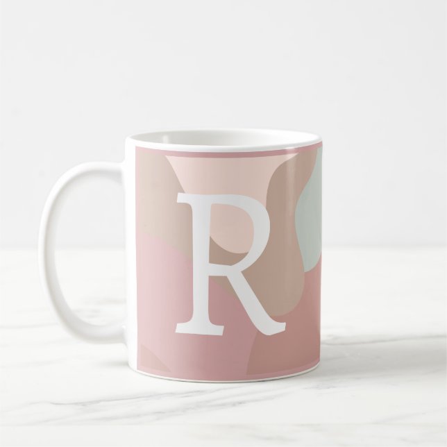 Erde-Tone-Formen mit Initial Kaffeetasse (Links)