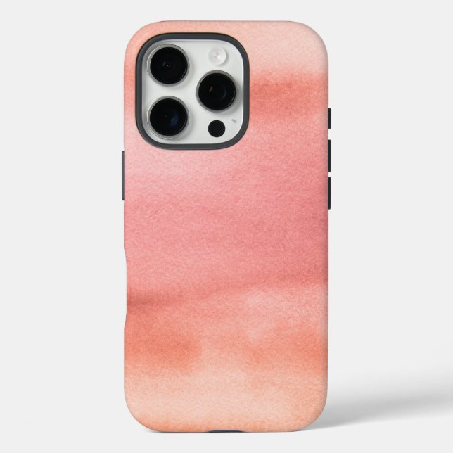 Erde Tone Rosa Orange Wasserfarbe Case-Mate iPhone Hülle (Rückseite)