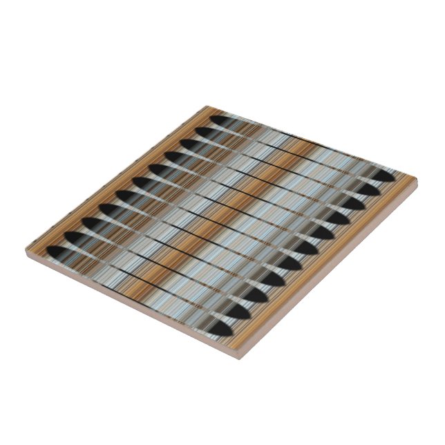 Erde tont Peruaner-Reihen-Keramik-Fliese Fliese (Seite)