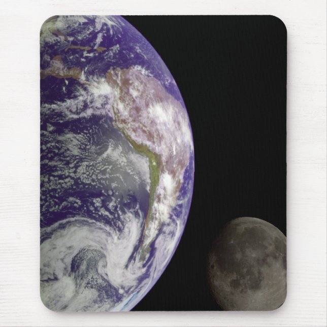 Erde und Mond Mousepad (Vorne)