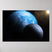 Erde und Mond