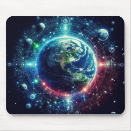Erde und Planeten Weltraum-Mauspad Mousepad