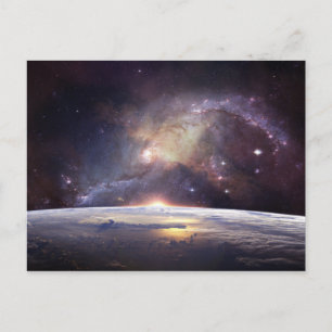 Erde und Raum Postkarte