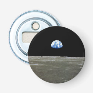 Erde vom Mond aus im schwarzen Weltraum: Earthrise Flaschenöffner