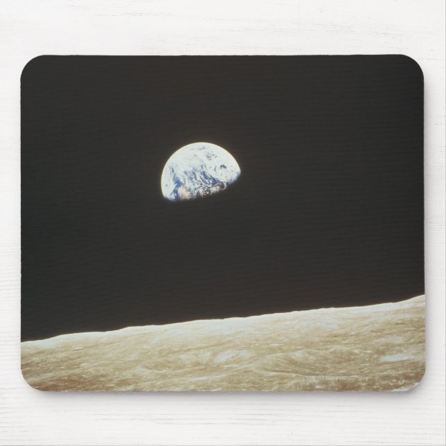 Erde vom Mond Mousepad (Vorne)