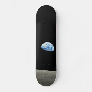 Erde vom Mondraumuniversum Skateboard