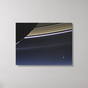 Erde vom Saturn Leinwanddruck