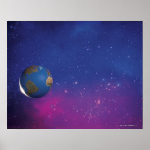 Erde vom Weltraum Poster
