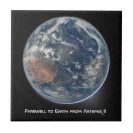 Erde von Artemis II Fliese