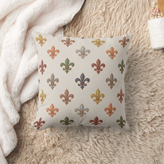  Erde Wald Fleur-de-lis Design Licht  Kissen (Decke)