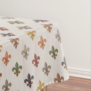  Erde Wald Fleur-de-lis Design Licht  Tischdecke