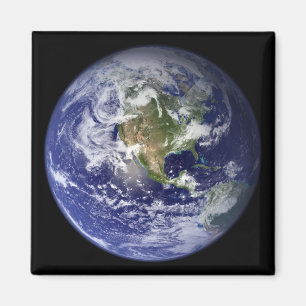 Erde, welche die Westernhemisphäre zeigt Magnet