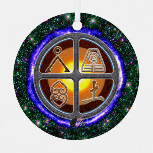Erde Zeichen Keramik-Ornament Ornament Aus Metall