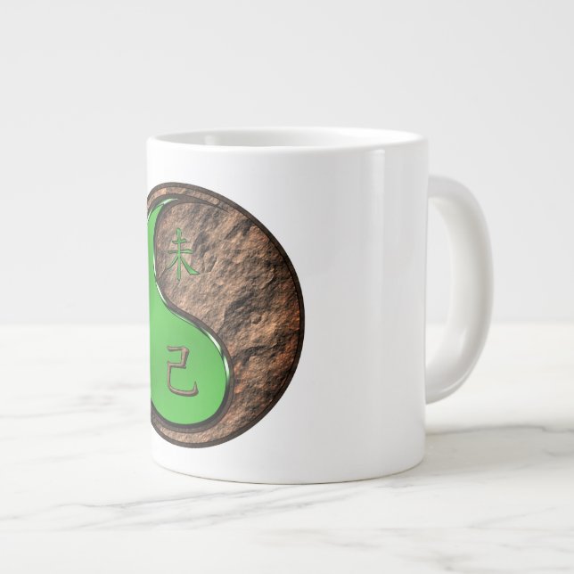 Erde Ziege Jumbo-Tasse (Vorderseite Rechts)