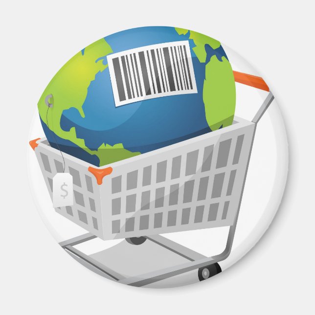 Erde zum Verkauf Magnet (Vorne)