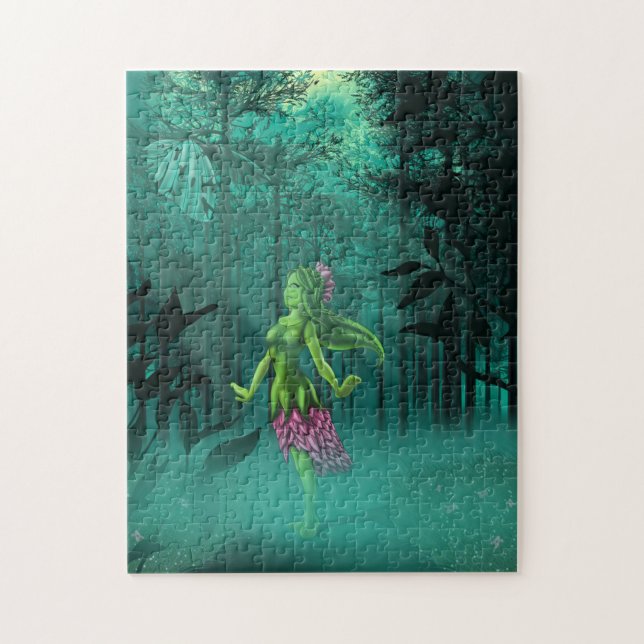 Erdelement und Schmetterling Puzzle (Vertikal)