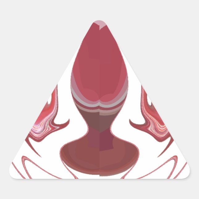 Erdember: Texturierte Tapestry aus Afrika Dreieckiger Aufkleber (Vorderseite)