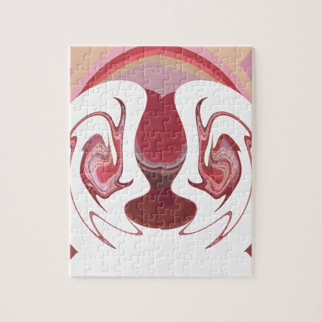 Erdember: Texturierte Tapestry aus Afrika Puzzle (Vertikal)