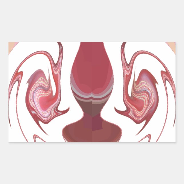 Erdember: Texturierte Tapestry aus Afrika Rechteckiger Aufkleber (Vorderseite)