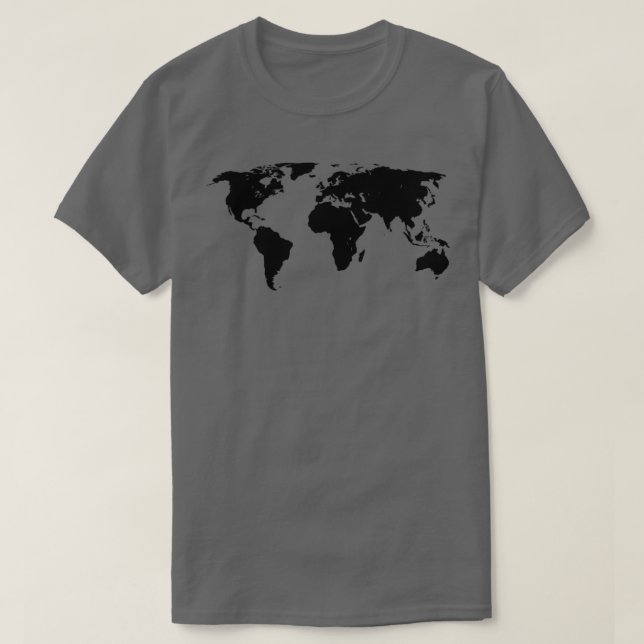 Erden Kontinente T-Shirt (Design vorne)