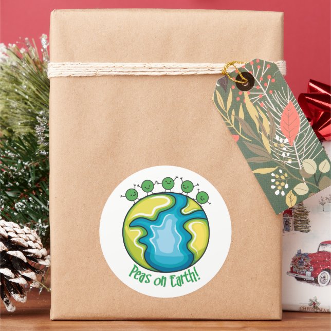 Erden Runder Aufkleber (Feiertag)