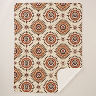 Erdeneuchtende Mandala Sherpadecke