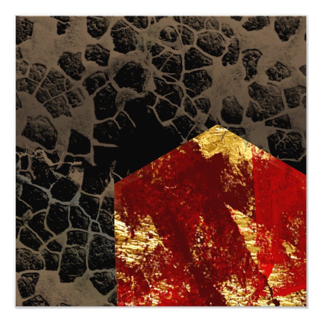 Erderwärmung - Brennhaus - Abstrakt Fotodruck (Vorne)