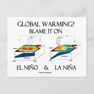 Erderwärmung? Schuld daran sind El Niño und La Niñ Postkarte