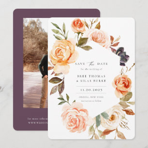 Erdes Foto im Herbst Save the Date