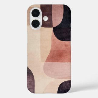Erdfarbene Abstraktion iPhone 16 Hülle