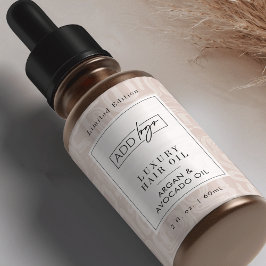 Erdfarbene Boho-Muster-Logo 2OZ-Tropfflasche