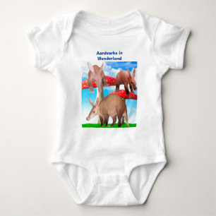 Erdferkel im Wunderland Baby Strampler