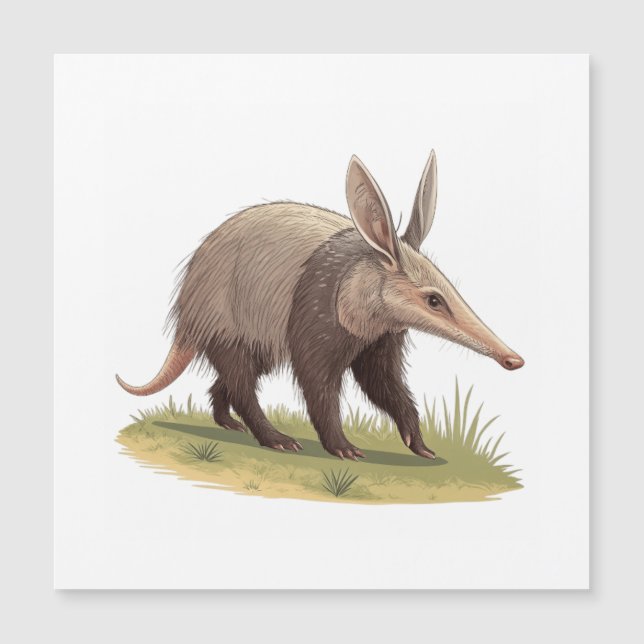 Erdferkel Magnetkarte (Vorderseite)