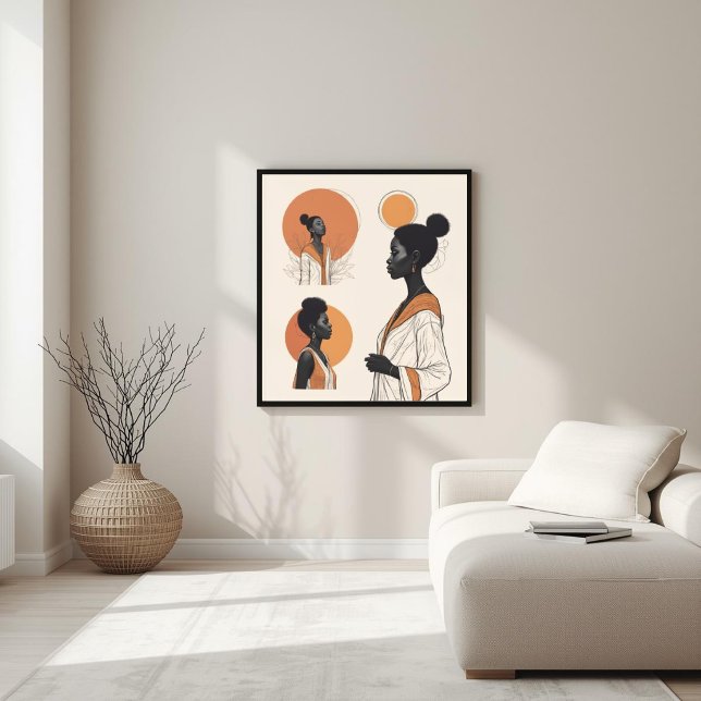 Erdfluss – Abstrakte Botanische Weibliche Kunst Poster (Von Creator hochgeladen)