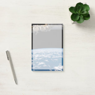 Erdgrenze oder Horizont Post-it Klebezettel