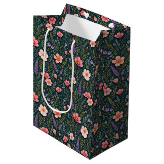 Erdige Blumengeschenktasche Mittlere Geschenktüte